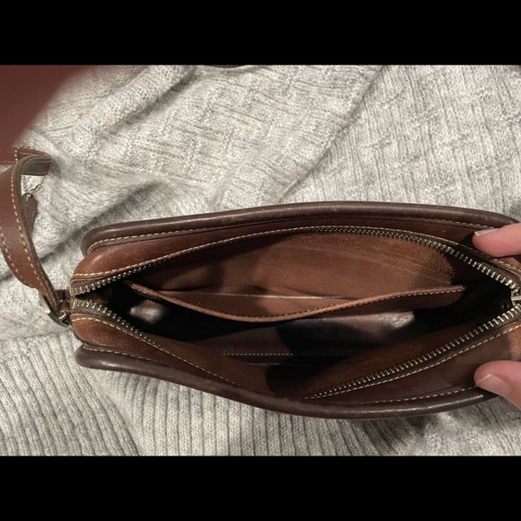 Vintage Leather Coach Purse in Brown - Picture 7 of 9